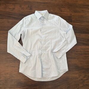 Suitsupply Traveller Men's Dress Shirt 15 3/4 40 Blue  Slim Fit Casual